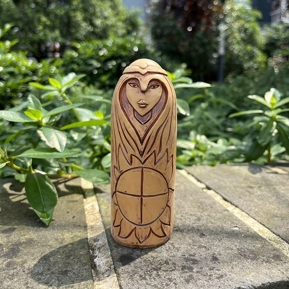 WorldNorse Solar Rune Crowned Statue Decoration - image 1