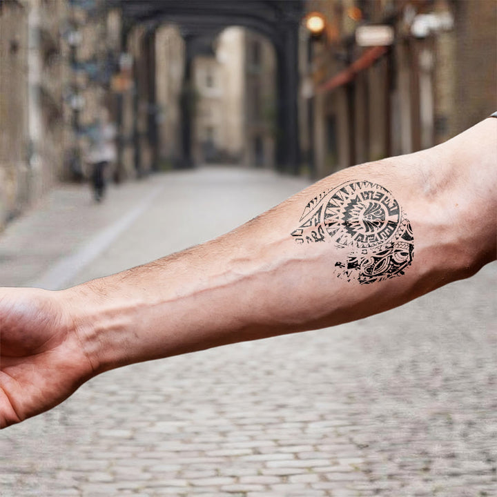 WorldNorse Distressed Vortex Waterproof Tattoo Stickers - image 6