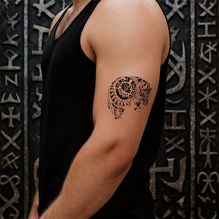 WorldNorse Distressed Vortex Waterproof Tattoo Stickers - image 5
