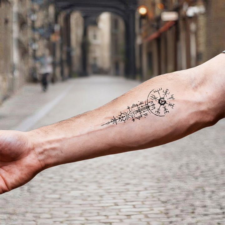 WorldNorse Architect Sigil Pillar Vegvisir Waterproof Tattoo Stickers - image 6