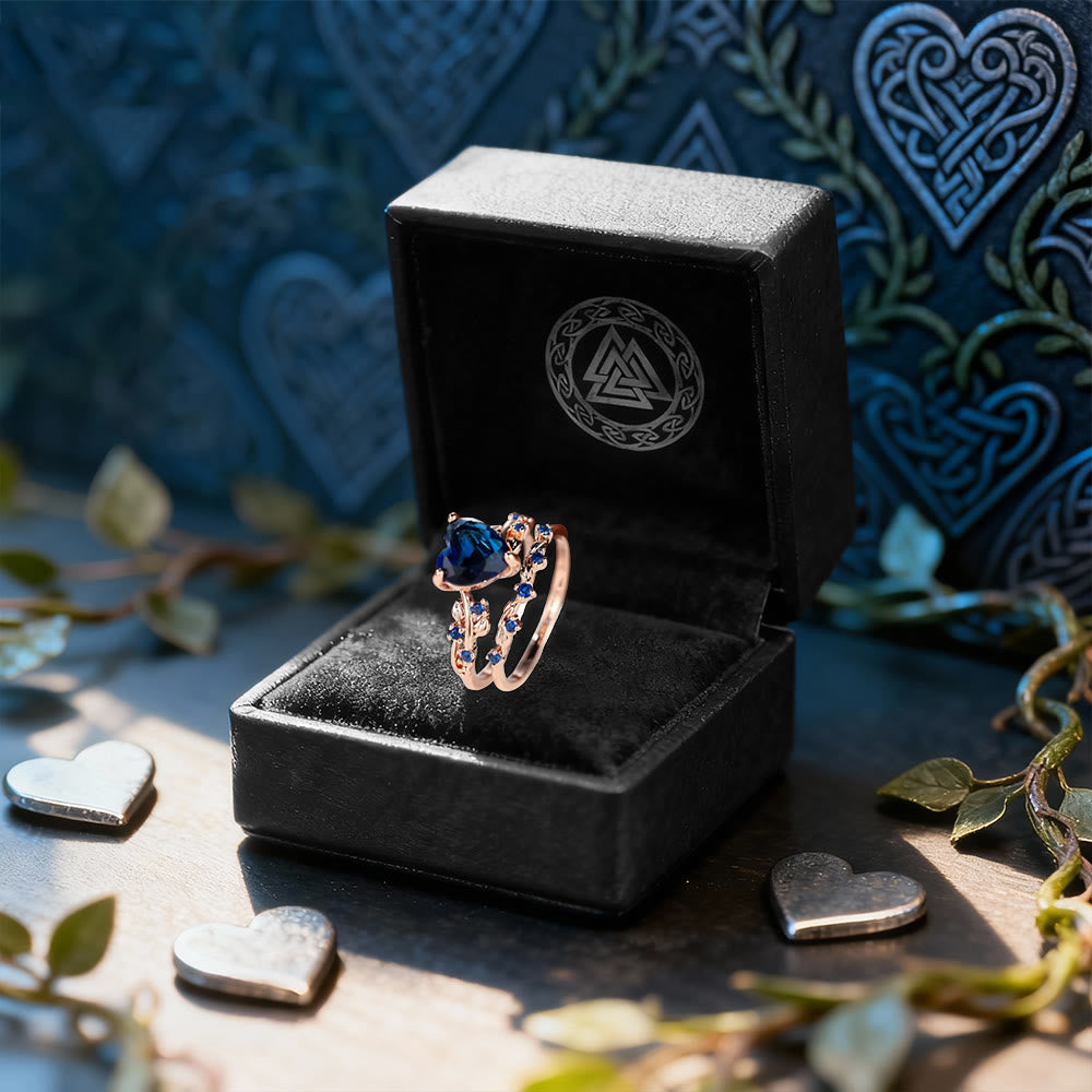 WorldNorse Love Heart Vine Ring Set - image 4