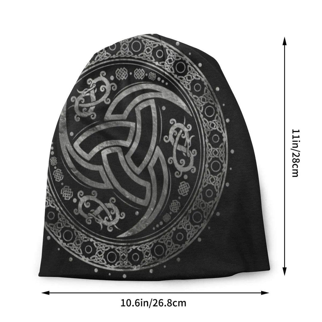 WorldNorse Triple Horn of Odin Celtic Knot Beanie - image 2