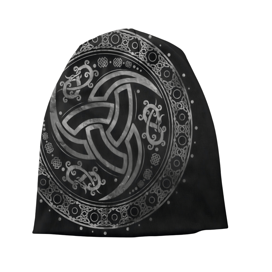 WorldNorse Triple Horn of Odin Celtic Knot Beanie - image 1