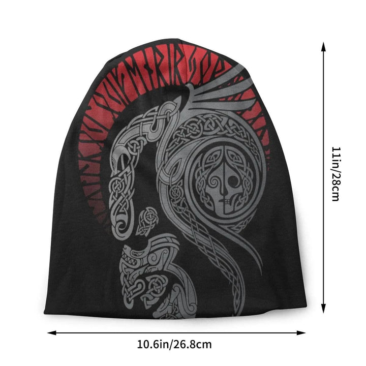WorldNorse Celtic Knot Serpent Rune Beanie - image 2