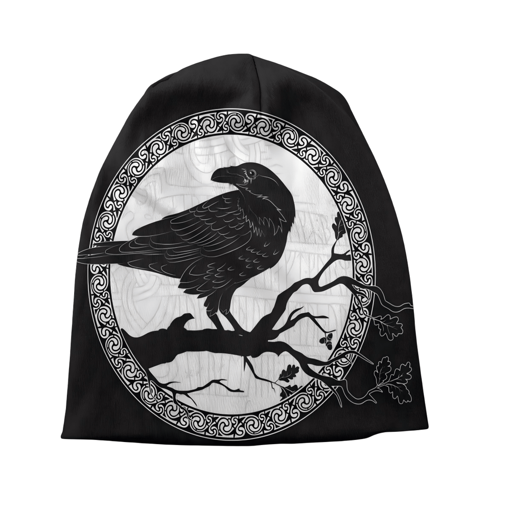 WorldNorse Raven Oak Rune Beanie - image 1