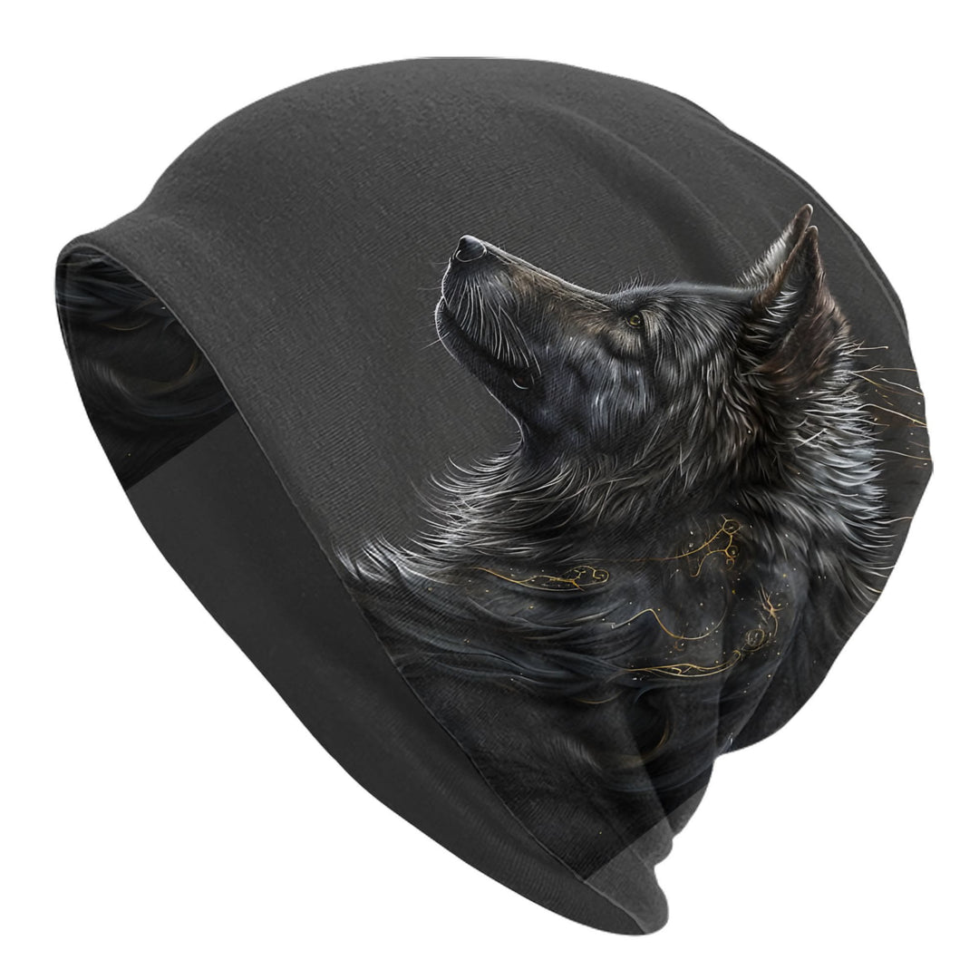 WorldNorse Ornamental Celestial Wolf Beanie  - Wolves - image 0