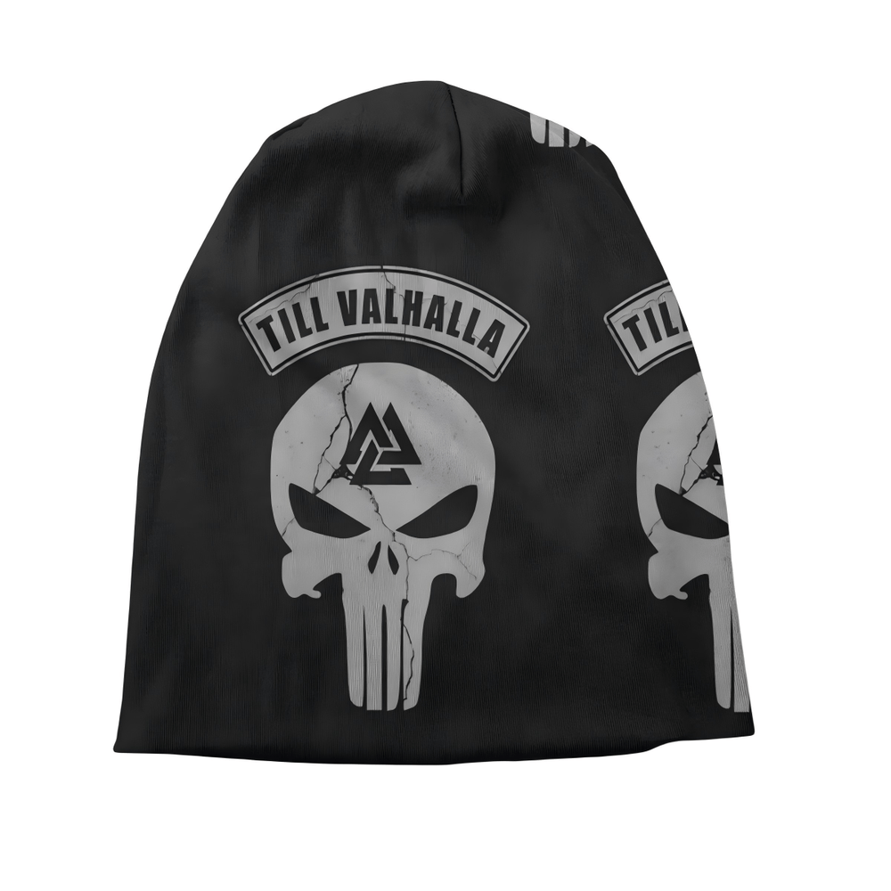 WorldNorse Valhalla Skull Valknut Beanie - image 1