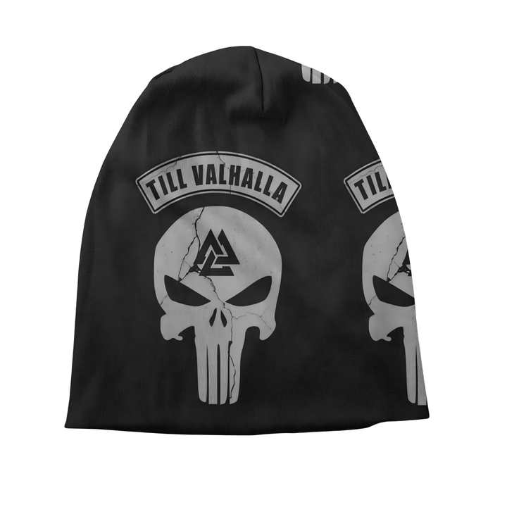 WorldNorse Valhalla Skull Valknut Beanie - image 1
