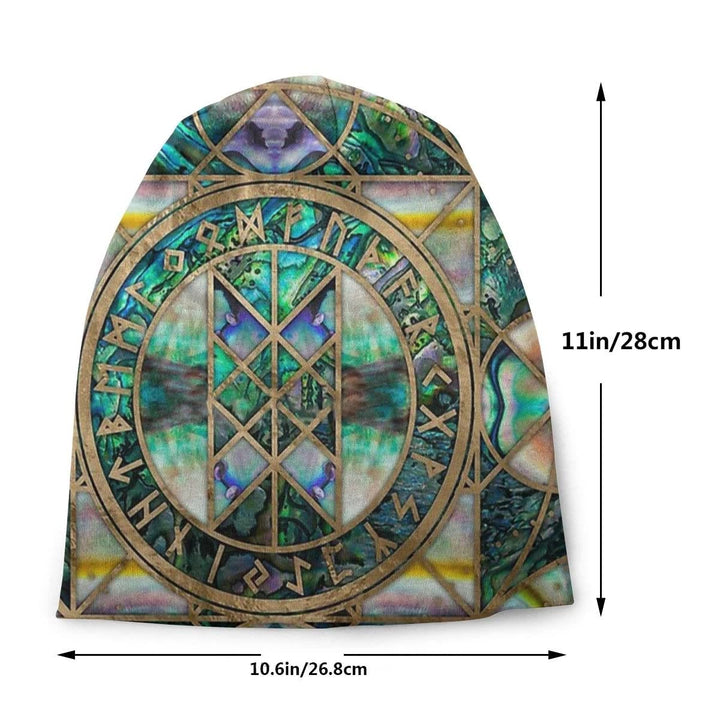 WorldNorse Abalone Rune Geometric Beanie - image 2