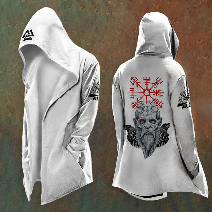 WorldNorse Odin's Eye Raven Valknut Hooded Jacket - US/UK/AU48，EU58 (4XL) - image 0