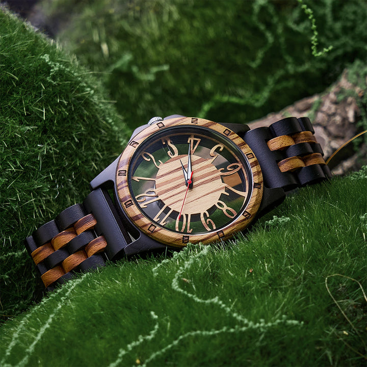 WorldNorse Timber-Art Skeleton Wooden Watch - image 2