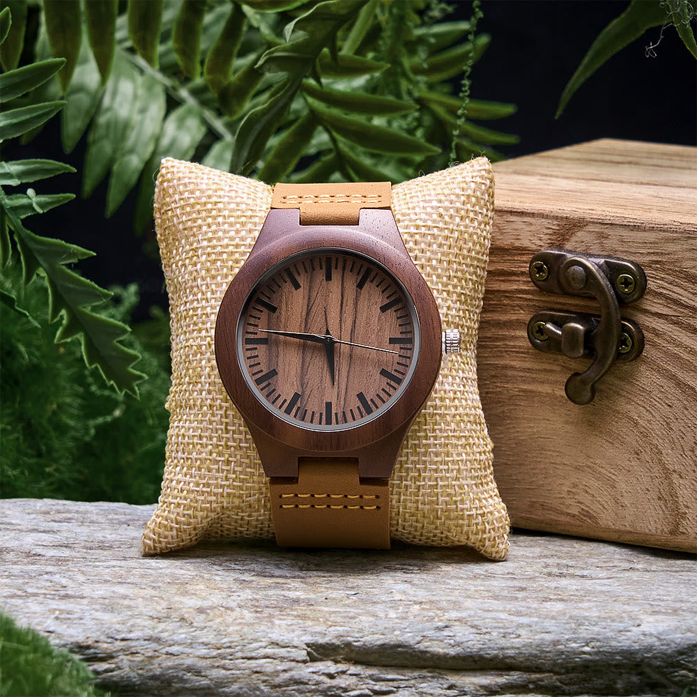WorldNorse Nature-Inspired Vertical Stripe Wooden Watch - Vertical Stripe - image 0