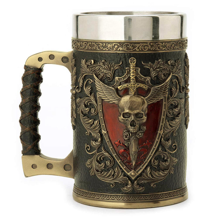 WorldNorse Gothic Skull Winged Sword Mug - image 5