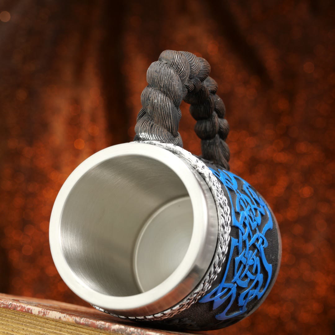 WorldNorse Viking Warrior-Encrusted Braided Mug - image 8