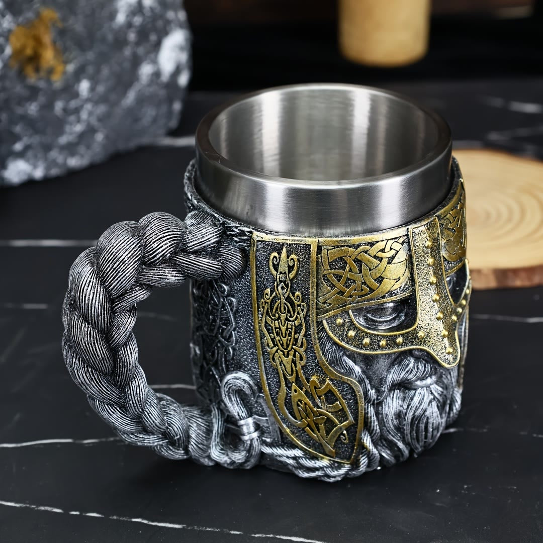 WorldNorse Viking Warrior-Encrusted Braided Mug - image 2