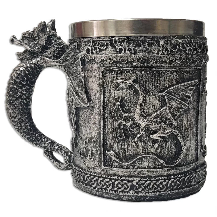 WorldNorse Dragon Encrusted Winged Serpent Mug - image 3