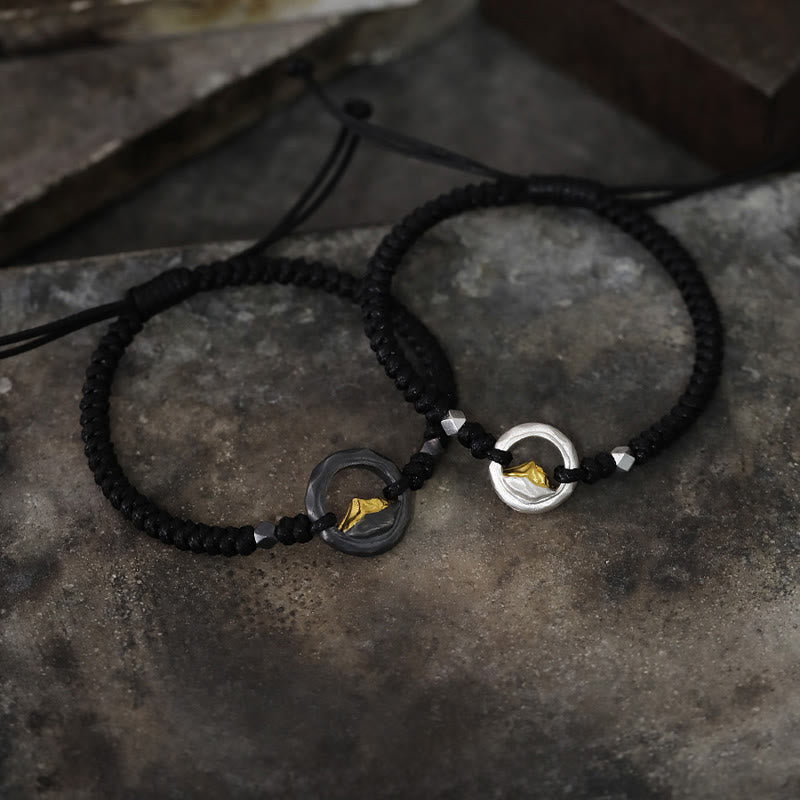 WorldNorse 999 Sterling Silver Artisan Braided Rope Contrast Bracelet - image 3