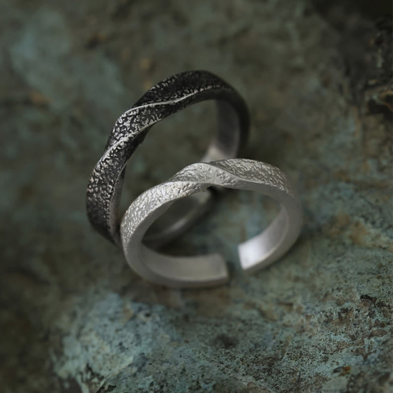 WorldNorse Handcrafted 999 Silver Handmade Rugged Twist Textured Ring - image 4