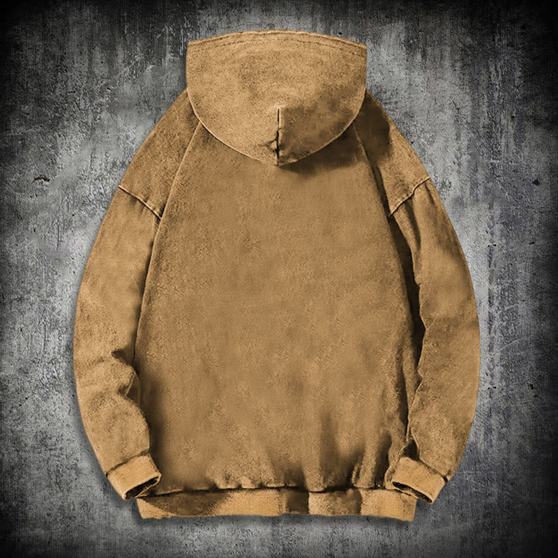 WorldNorse Bronze Rune Vegvisir Raven Washed Hoodie - image 20