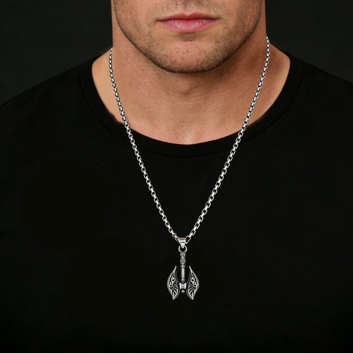 WorldNorse Winged Ornament Axe Necklace - image 4