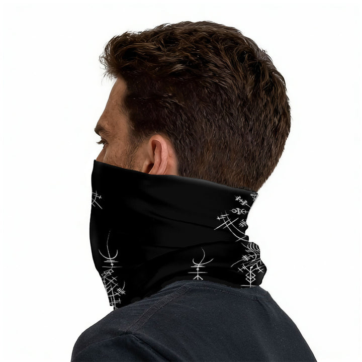 WorldNorse Viking Sigil Vegvisir Face Mask & Neck Gaiter - image 6