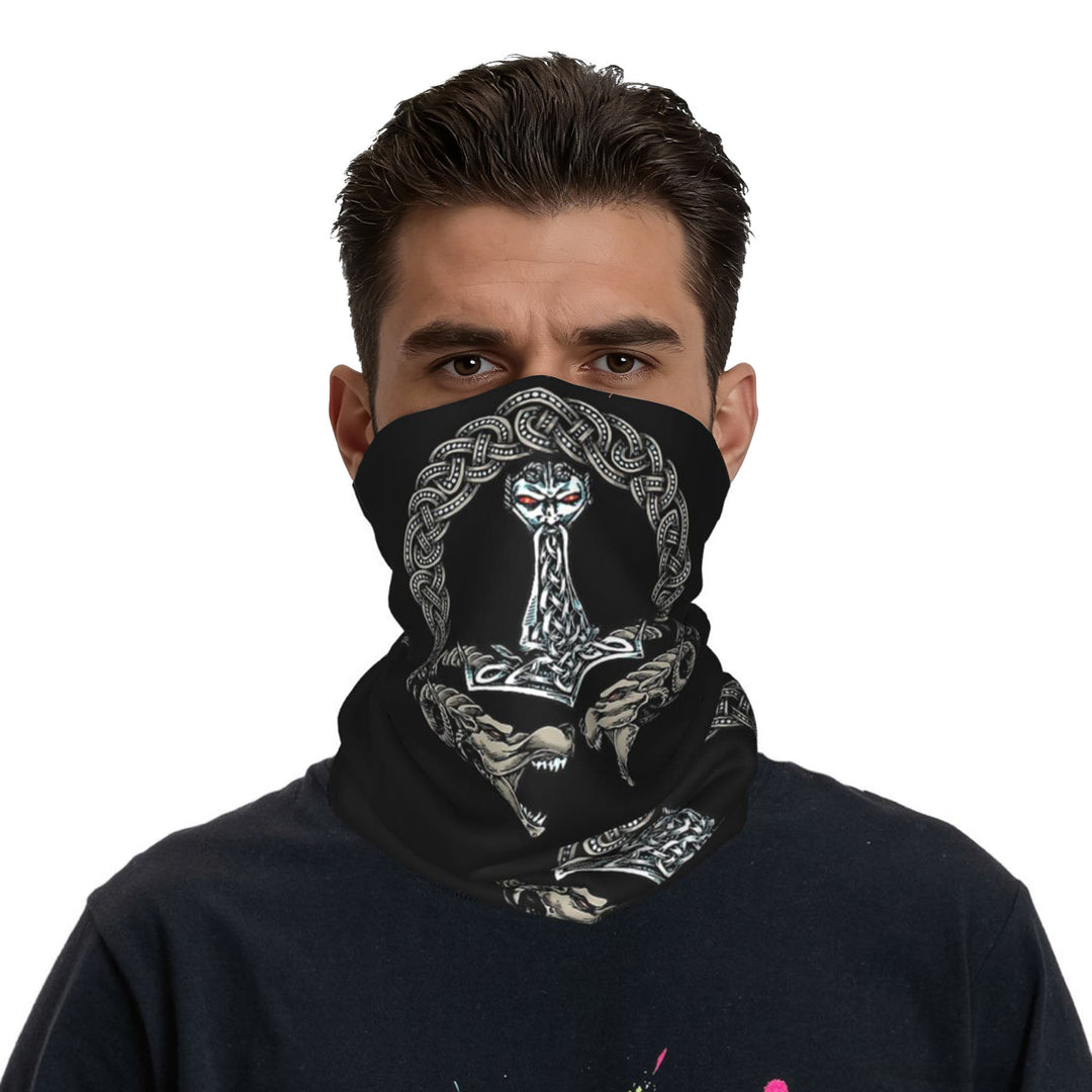 WorldNorse Thors Hammer Knot Serpent Face Mask & Neck Gaiter - image 2