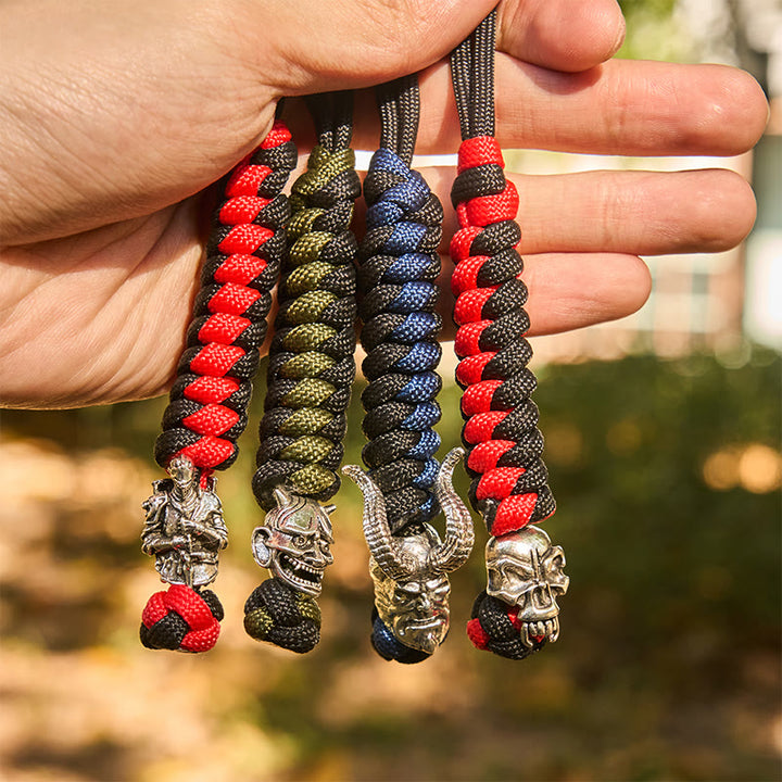 WorldNorse Totem Beast Variegated Braided Keychain - image 1