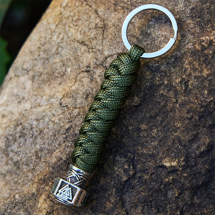 WorldNorse Stainless Steel Wolf Head Braided Keychain - image 10