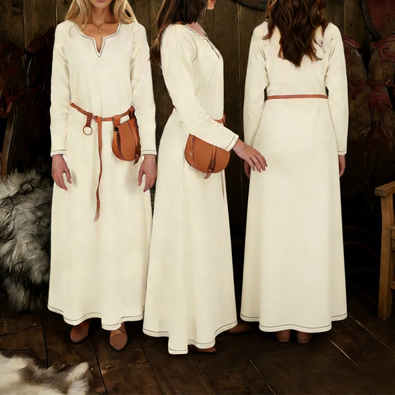 WorldNorse Norse Hearthside Pinafore Gown Apron Dress - image 5