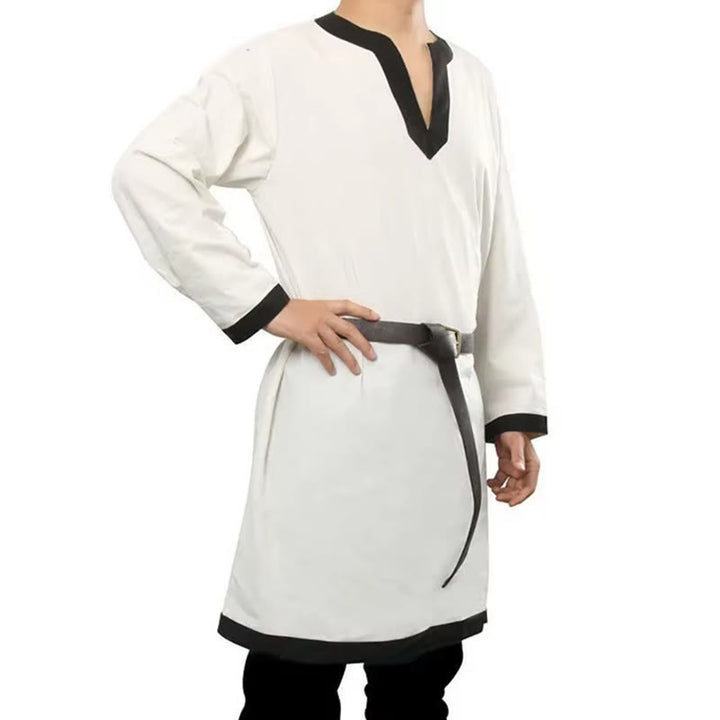 WorldNorse Viking Contrast Trim Girdled Costume Robe - image 2