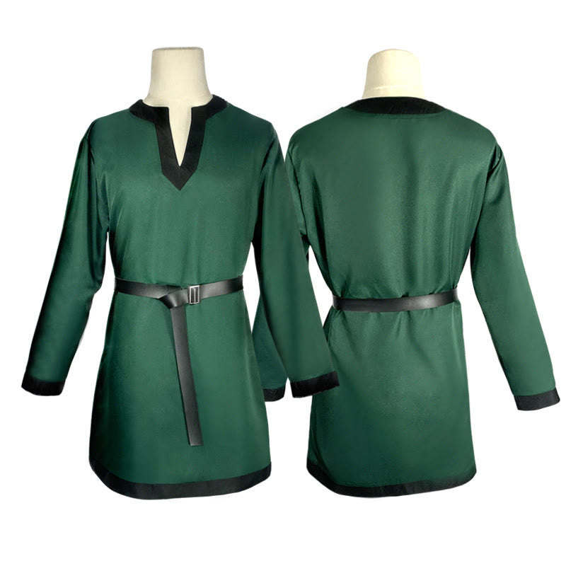 WorldNorse Viking Contrast Trim Girdled Costume Robe - Green - US/UK/AU44，EU54 (2XL) - image 7