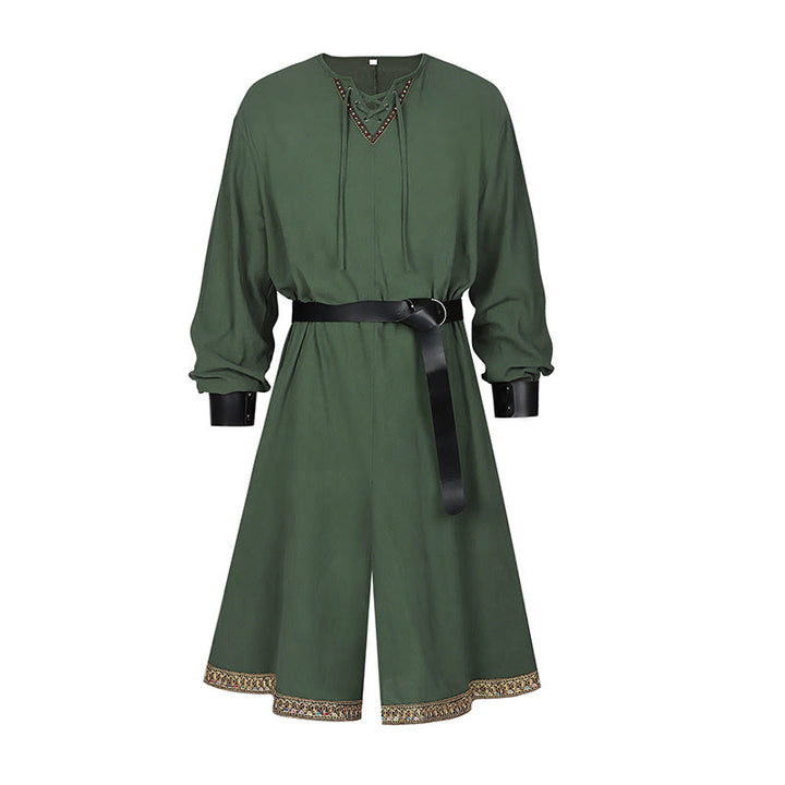 WorldNorse Woven Trimmed Tied Costume Robe - Green - US/UK/AU44，EU54 (2XL) - image 3