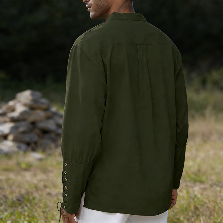 WorldNorse Medieval Crisscross Placket Tunic Costume Shirt - image 7