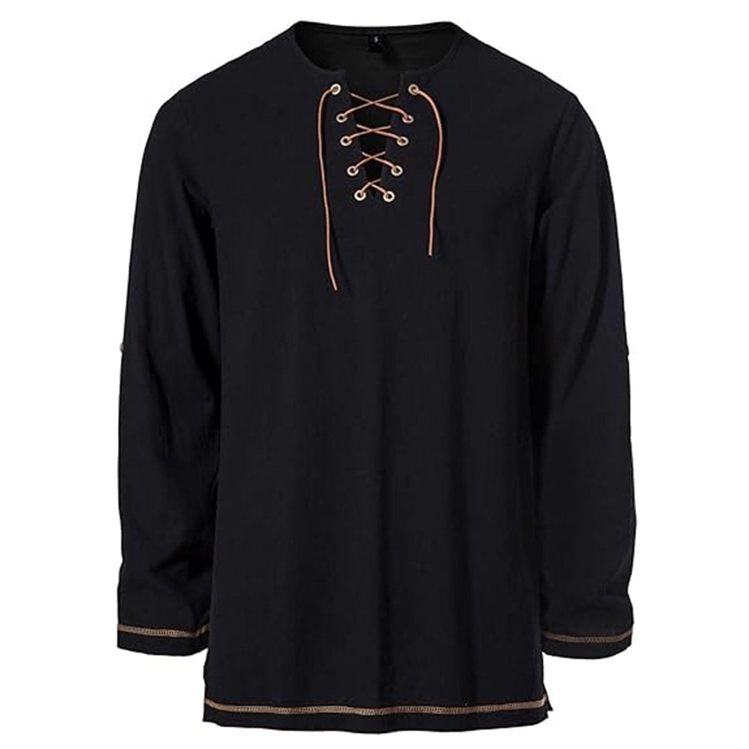 WorldNorse Stitched Hem Girdled Tunic Costume Shirt - image 5