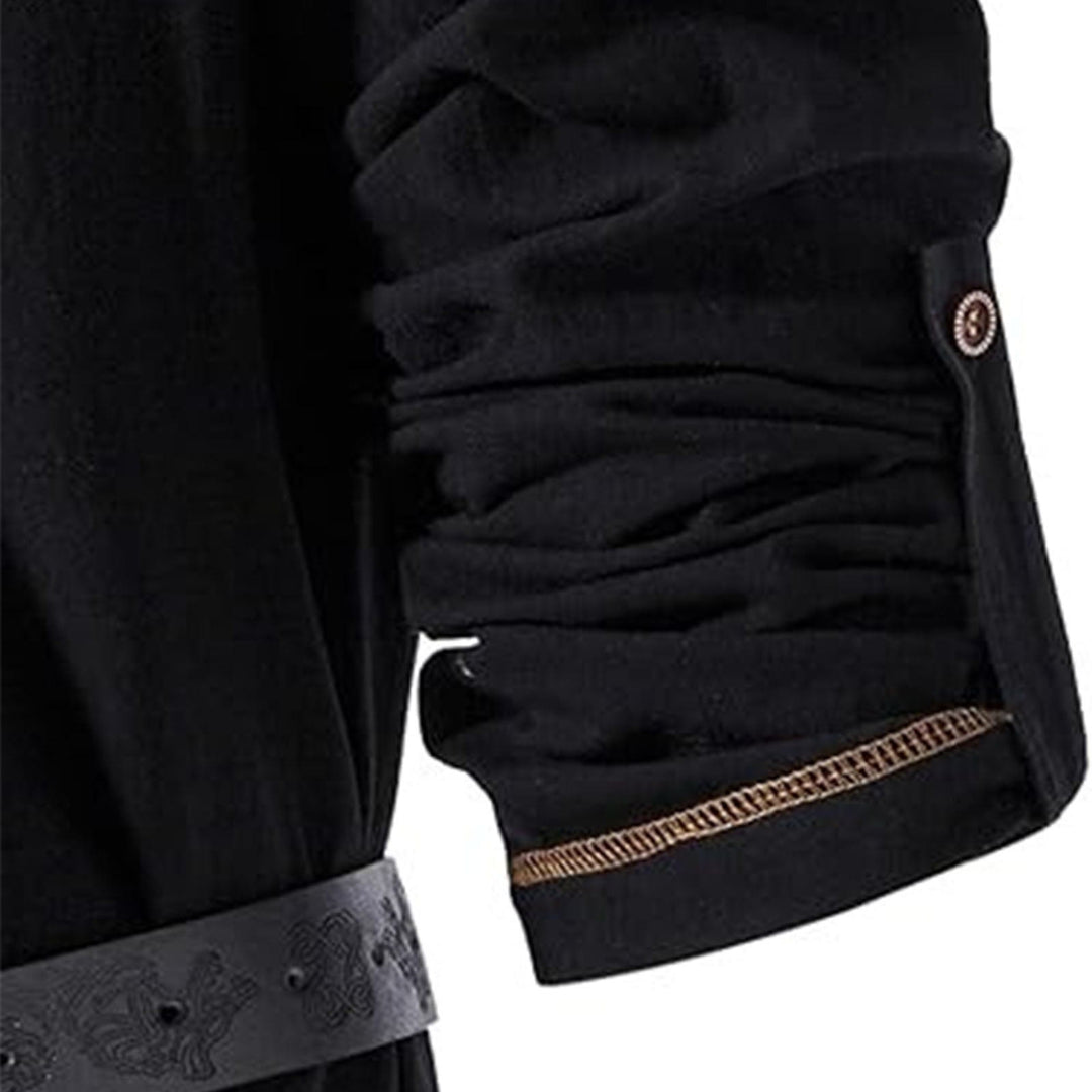 WorldNorse Stitched Hem Girdled Tunic Costume Shirt - image 8