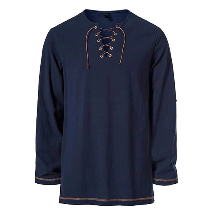 WorldNorse Stitched Hem Girdled Tunic Costume Shirt - image 15