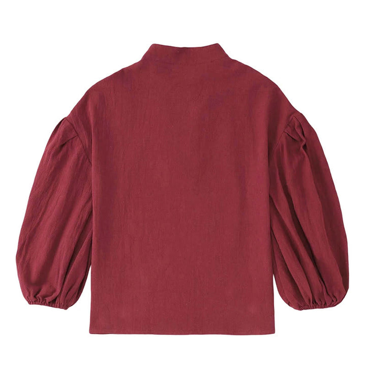 WorldNorse Puffed Sleeve Belted Tunic Costume Shirt - image 3