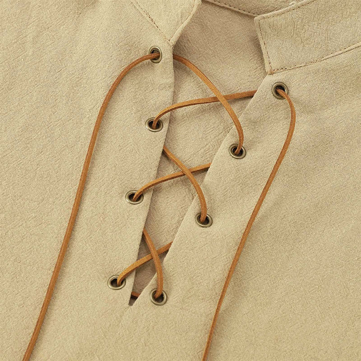 WorldNorse Puffed Sleeve Belted Tunic Costume Shirt - image 11