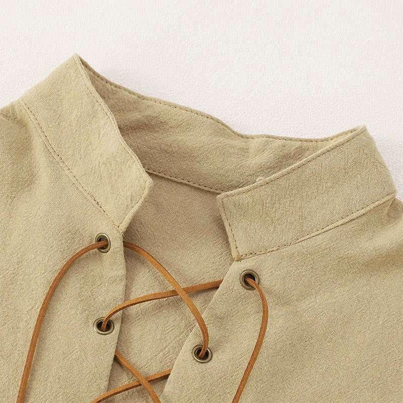 WorldNorse Puffed Sleeve Belted Tunic Costume Shirt - image 12