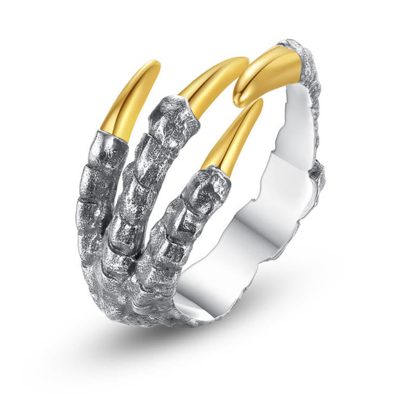 WorldNorse Handcrafted 925 Silver Dragon Claw Ring - image 4