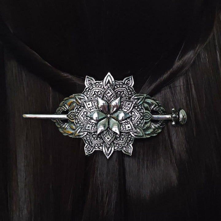 WorldNorse Sacred Knot Floral Hairpin - image 3
