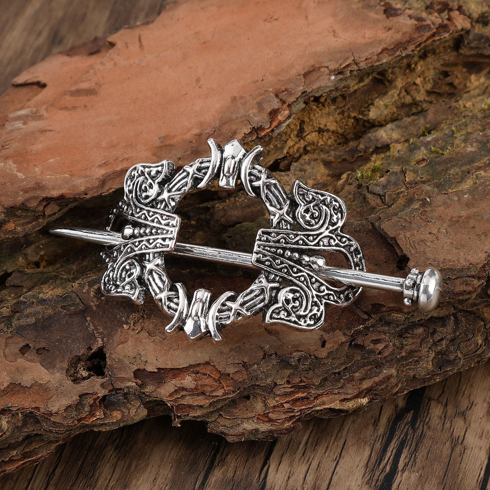 WorldNorse Viking Shieldmaiden Hairpin - Round - image 1