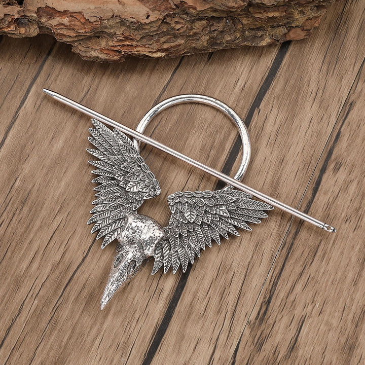 WorldNorse Viking Raven Skull Wing Hairpin - image 2