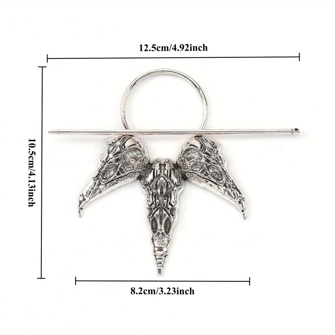 WorldNorse Three Raven Skulls Hairpin - image 3