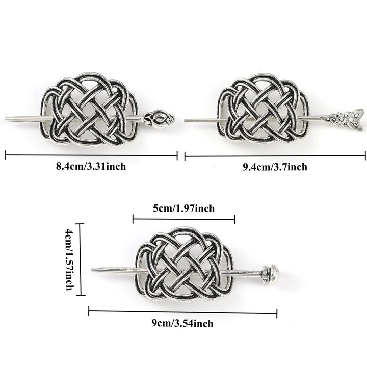 WorldNorse Interlace Celtic Knot Weave Hairpin - image 3