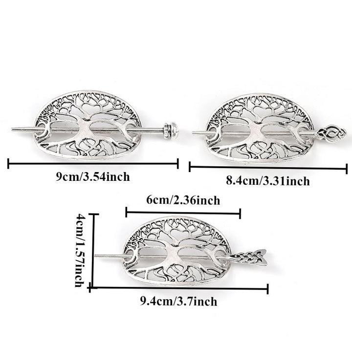 WorldNorse Rooted Yggdrasil Tree of Life Hairpin - image 3