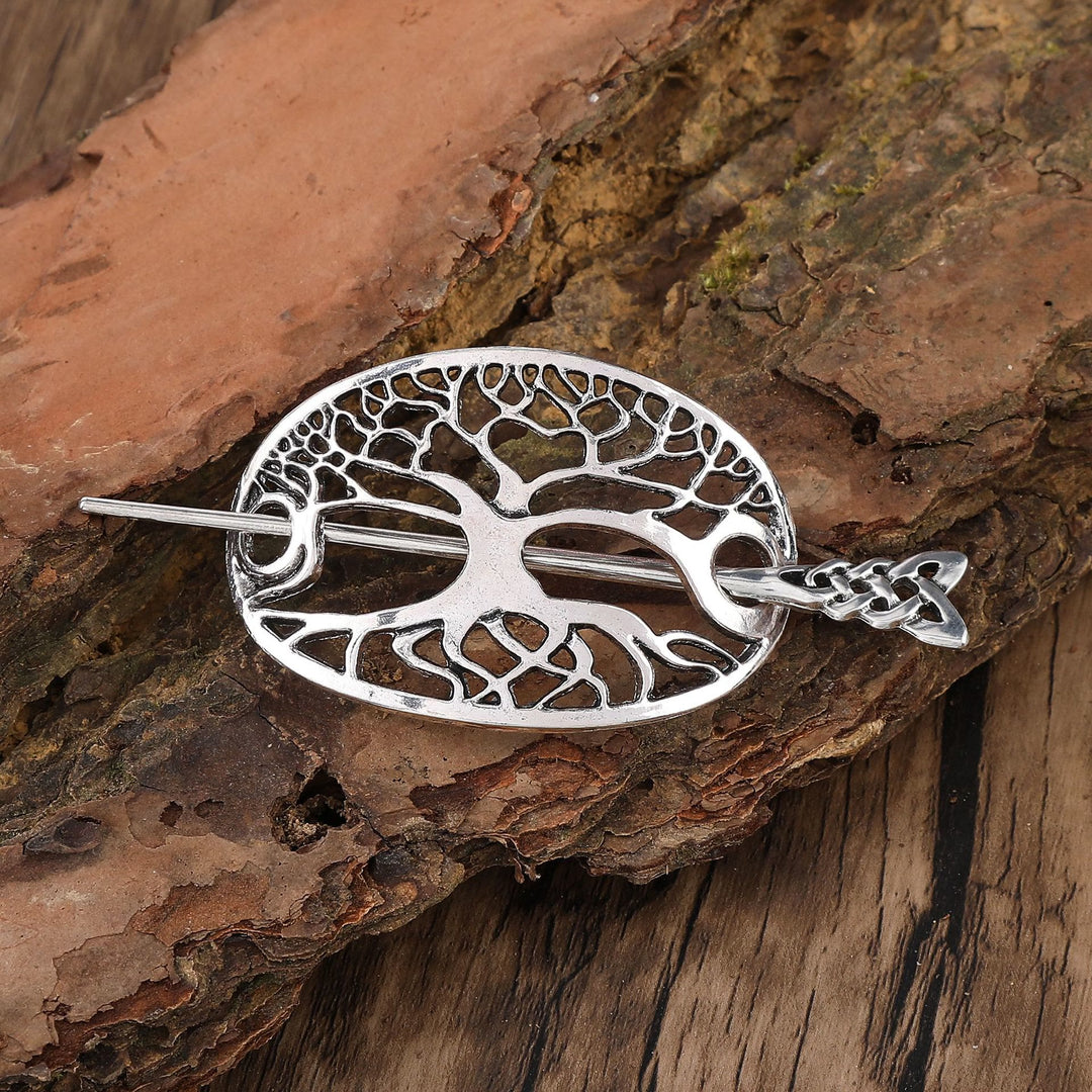 WorldNorse Rooted Yggdrasil Tree of Life Hairpin - Knot - image 2