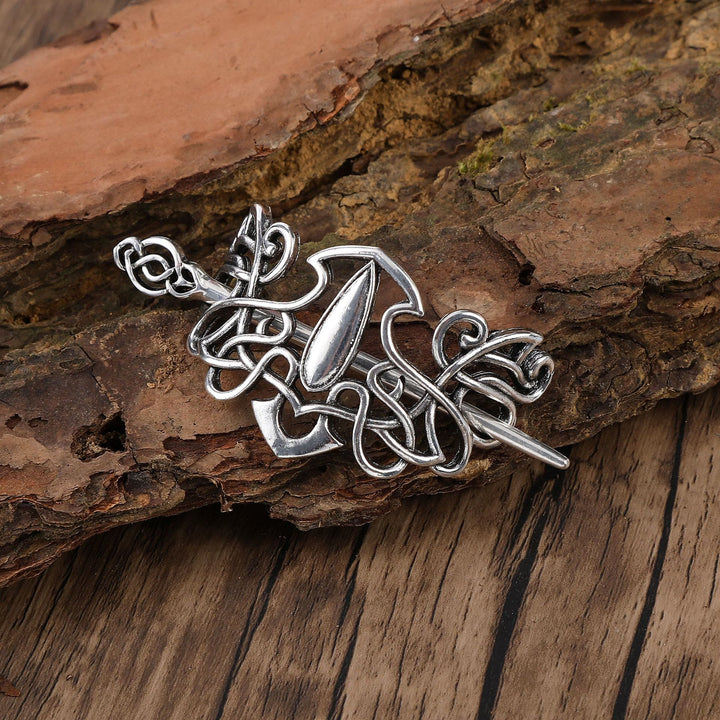 WorldNorse Norse Dewdrop Interlace Hairpin - Flower - image 0
