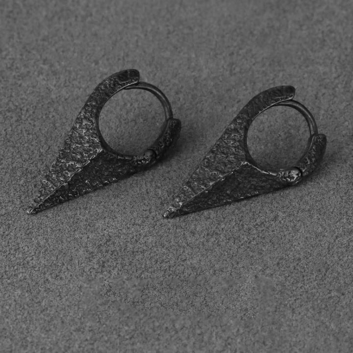 WorldNorse Handcrafted 925 Silver Spearhead Textured Earrings - image 5
