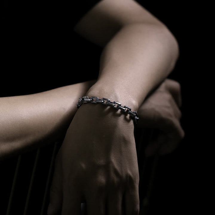WorldNorse Handcrafted 925 Silver Forge Link Bracelet - image 7